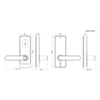 C89 Smart Fingerprint Password Lock Home Indoor Door TUYA System Lock, C89 Black, C89 Silver