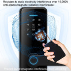 C89 Smart Fingerprint Password Lock Home Indoor Door TUYA System Lock, C89 Silver, C89 Black
