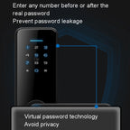 C89 Smart Fingerprint Password Lock Home Indoor Door TUYA System Lock, C89 Silver, C89 Black
