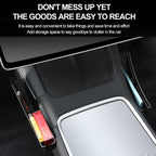 For Tesla Model Y / 3 Center Side Storage Box Side Organizer Saddle Box Interior Modification Accessories, Center Side Storage Box