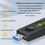 1300Mbps Wireless Network Card Gigabit Dual Band 5G Driverless Computer USB Network Card, 600m, 1300m