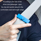 SHUNWEI 1pair Car Safety Belt Limiter Anti-Stranglehold Clip