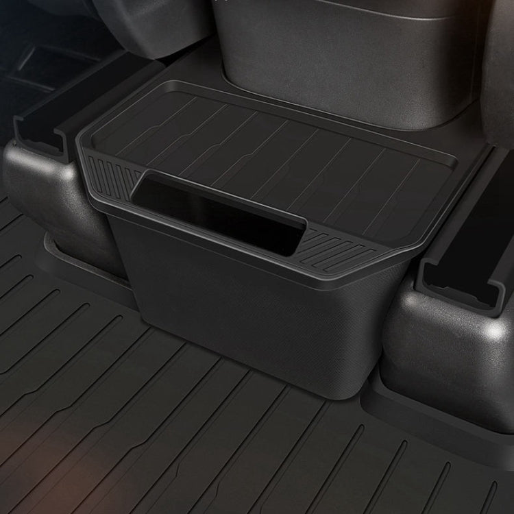 For Tesla Model Y Garbage Can Bin Accessories Rear Center Console Storage Box Organizer, White, Black
