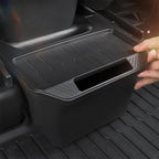 For Tesla Model Y Garbage Can Bin Accessories Rear Center Console Storage Box Organizer, White, Black