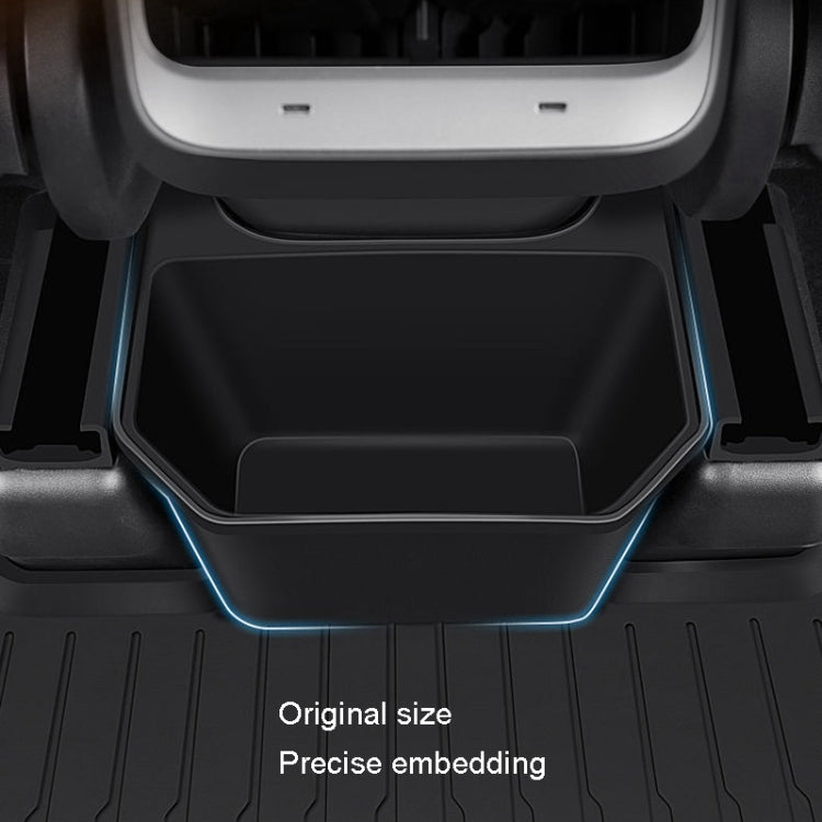 For Tesla Model Y Garbage Can Bin Accessories Rear Center Console Storage Box Organizer, White, Black
