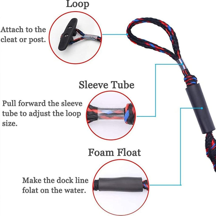 Marina Yacht Elastic Rubber Elastic Rope Motorboat Mooring Anchor Rope