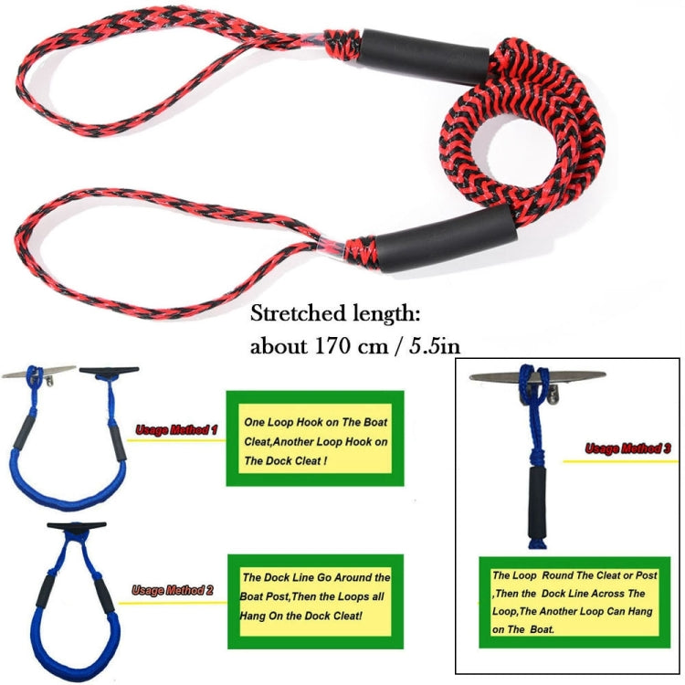 Marina Yacht Elastic Rubber Elastic Rope Motorboat Mooring Anchor Rope