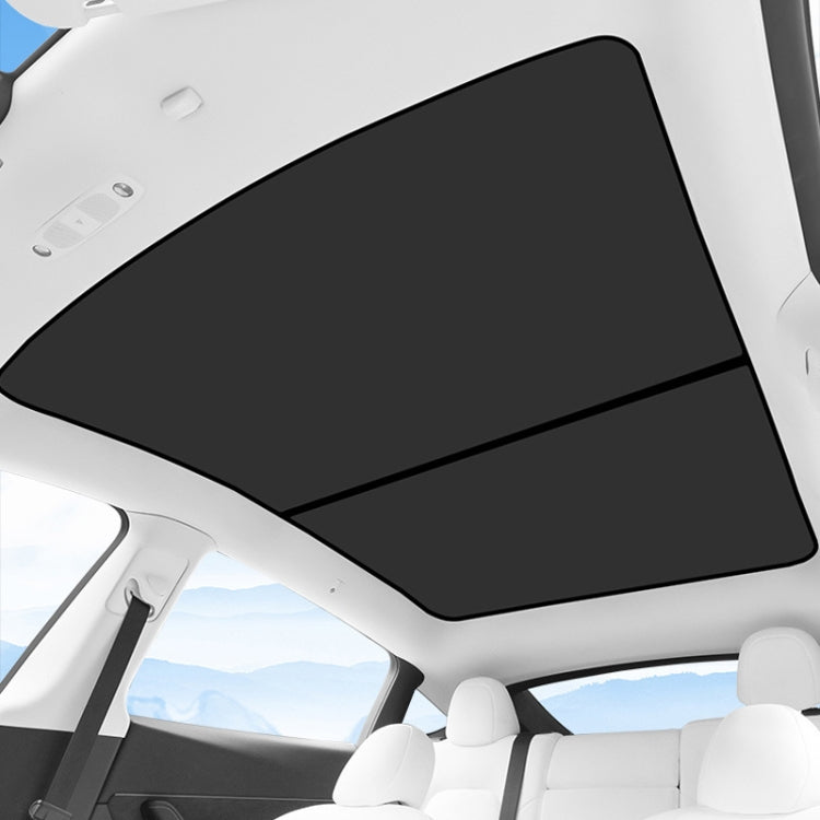 For Tesla Model Y Ice Crystal Sunshade Car Roof Front And Rear Sunroof Shade, 2pcs /Set, 3pcs /Set, 4pcs /Set, 5pcs /Set