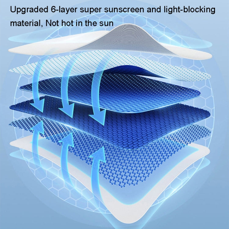 For Tesla Model Y Ice Crystal Sunshade Car Roof Front And Rear Sunroof Shade, 2pcs /Set, 3pcs /Set, 4pcs /Set, 5pcs /Set
