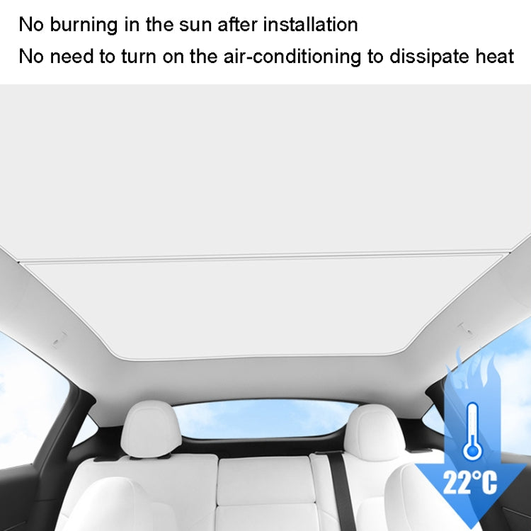 For Tesla Model Y Ice Crystal Sunshade Car Roof Front And Rear Sunroof Shade, 2pcs /Set, 3pcs /Set, 4pcs /Set, 5pcs /Set