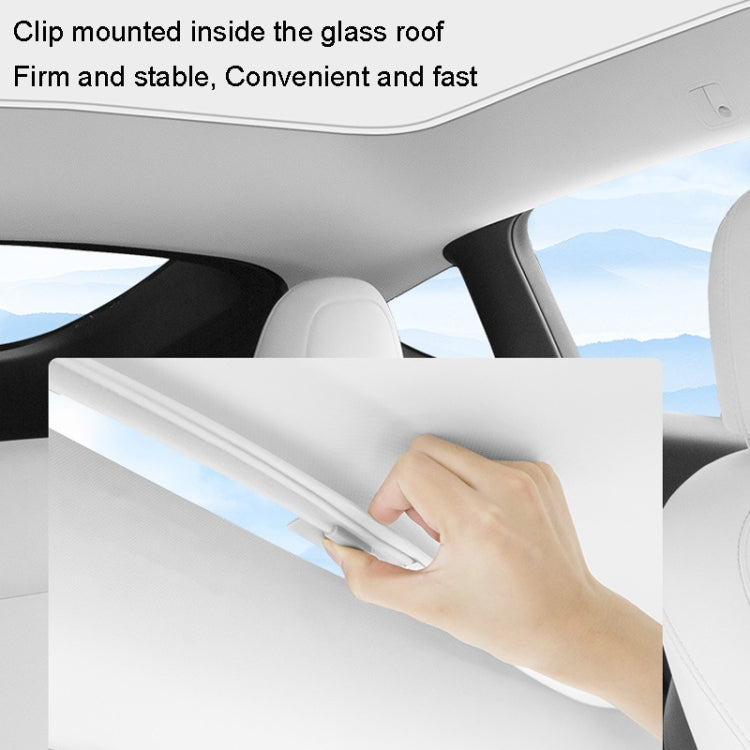 For Tesla Model Y Ice Crystal Sunshade Car Roof Front And Rear Sunroof Shade, 2pcs /Set, 3pcs /Set, 4pcs /Set, 5pcs /Set