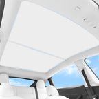For Tesla Model Y Ice Crystal Sunshade Car Roof Front And Rear Sunroof Shade, 2pcs /Set, 3pcs /Set, 4pcs /Set, 5pcs /Set