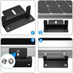 4pcs /Set Aluminum Solar Panel Mounting Bracket