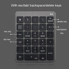 KN-980 28 Keys Portable Wireless Digital Quiet Keypad Computer External Digital Password Keypad