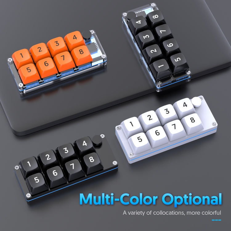 MKESPN Shortcut Macro Defined Wired Samll Keypad Single Handed Gaming Keyboard, MKESPN K806 (White, MKESPN K806 (Black), MKESPN K806 (Transparent)