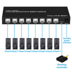 FJGEAR FJ-U804 8 In 4 Out USB2.0 Sharing Switch Extender, FJ-U804