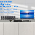 FJGEAR FJ-U804 8 In 4 Out USB2.0 Sharing Switch Extender, FJ-U804