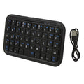 49 Keys Wireless Bluetooth Mini Keyboard Multi System Universal Portable Keypad, 202120 (Black)
