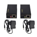 FJGEAR FJ-VEA100 2 In 1 Extender VGA To RJ45 Signal Single Cable Extension With Audio, EU Plug, FJ-VEA100 EU Plug