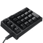 198I K21 Wired Mechanical Dightal Keyboard Multifunction Button RGB Backlight Office Keypad