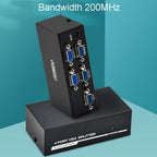 FJGEAR FJ-2004 VGA Splitter 1 In 4 Out Computer Vedio Output Splitter, EU Plug, FJ-2004 EU Plug