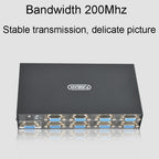 FJGEAR FJ-2008 VGA Splitter 1 In 8 Out Computer Vedio Output Splitter, EU Plug, FJ-2008 EU Plug