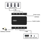 FJGEAR FJ-U404 USB2.0 4 In 4 Out Sharing Switcher With Controller, J-U404