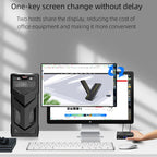 FJGEAR FJ-15-2 Computer VGA Switcher 2 In 1 Out Bidirectional Switching Sharer, FJ-15-2