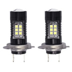1pair Automotive High-power LED White Light Fog Lamp, H7