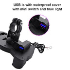 Motorcycle Sunshade Rainproof Mobile Phone Holder, Mirror Holder  No Charge, Handlebar Holder No Charge, Charging Handlebar Holder 5V-2A, Charging Handlebar Holder 5V-3.1A, Charging Handlebar Holder 18W (QC3.0), Charging Mirror Holder 5V-2A            ...