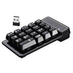 K3 19 Key 2.4G Wireless Mini Digital Keyboard Suspension Machinery Keypad, K3 (Black)
