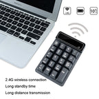 K3 19 Key 2.4G Wireless Mini Digital Keyboard Suspension Machinery Keypad, K3 (Black)