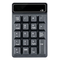 K6 19 Key Mini Wireless Bluetooth Digital Keyboard Suspended Mechanical Universal Keypad 4.0, K6 (Black)
