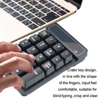 K6 19 Key Mini Wireless Bluetooth Digital Keyboard Suspended Mechanical Universal Keypad 4.0, K6 (Black)