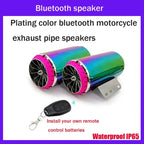 Motorcycle Subwoofer Color-Coated Audio Exhaust Pipe Simulator, 12V