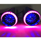 Motorcycle Subwoofer Color-Coated Audio Exhaust Pipe Simulator, 12V