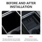 For Tesla Model 3 / Y Center Armrest Storage Box Car Modification Accessories Central Storage Box