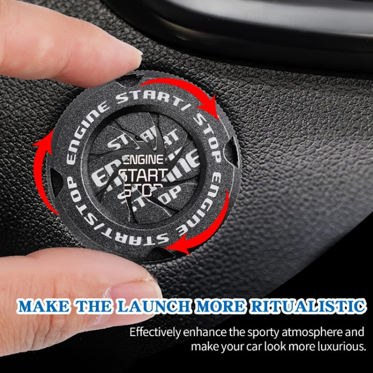 Car Motorcycle One-button Start Button Ignition Switch Rotating Protective Cover