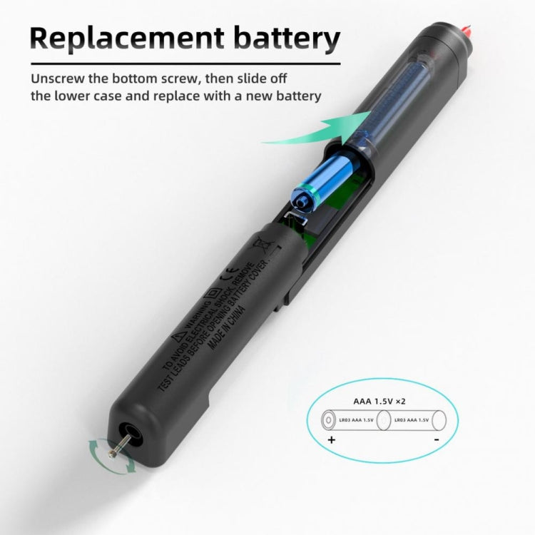 BSIDE Z5 Smart Pen Multimeter Backlight LCD 6000 Counts Auto Voltage Detector, Z5