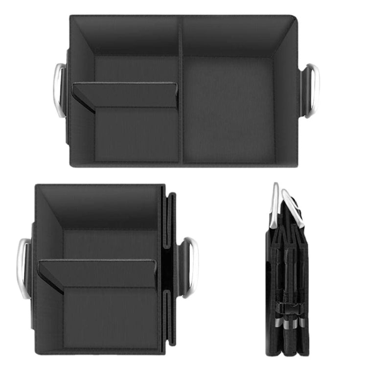 Car Trunk Storage Box Oxford Cloth Folding Organizer With Reflective Strips, Large Black, Large Gray, Small Black, Small Gray