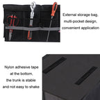 Car Trunk Storage Box Oxford Cloth Folding Organizer With Reflective Strips, Large Black, Large Gray, Small Black, Small Gray
