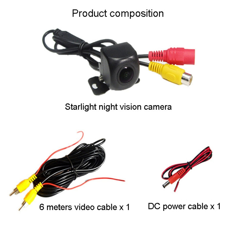 Universal Reversing Camera HD Wide Angle 12V Waterproof Starlight Night Vision Car Camera