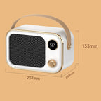 1200W Electric Heater Winter Hand Warmer with Screen Display,EU Plug