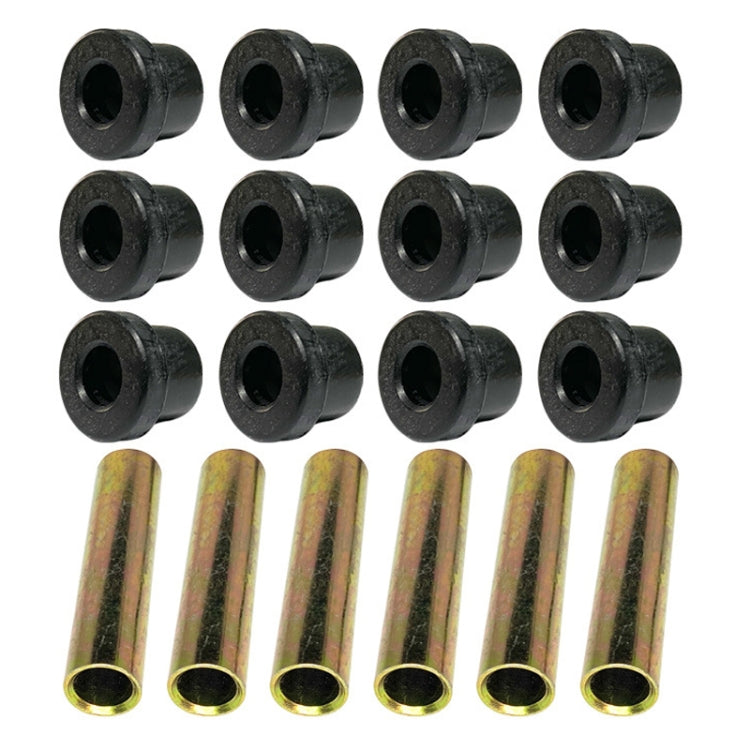 Golf Cart Front And Rear Steel Plate Rubber Sleeve Iron Sleeve Kit Leaf Spring Bushings, Iron Sleeve, Rubber Sleeve