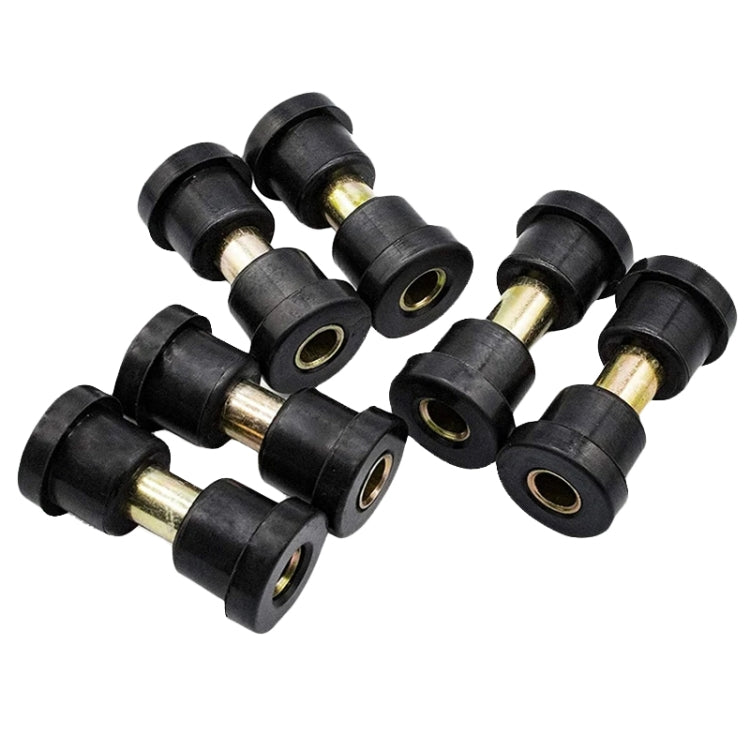 Golf Cart Front And Rear Steel Plate Rubber Sleeve Iron Sleeve Kit Leaf Spring Bushings, Iron Sleeve, Rubber Sleeve