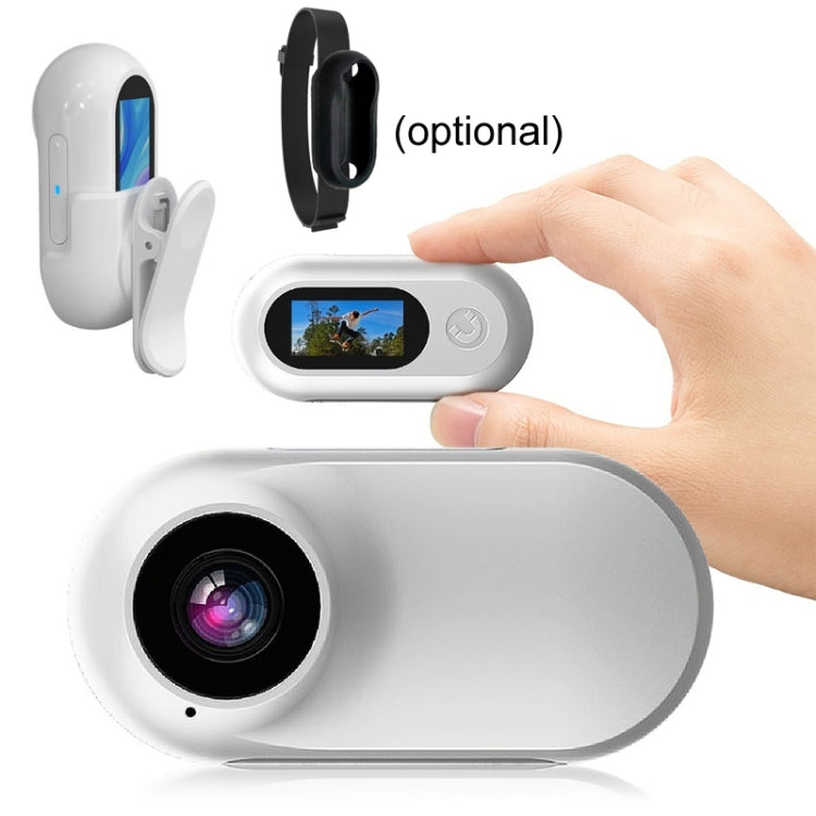 Magnetic Thumb Camera Portable HD Camera For Outdoor Cycling, Standard+Pet Silicone Collar