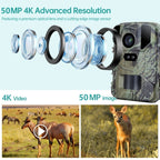 Mini Wildlife Hunting Camera 50MP/4K Keep Way Night Vision Infrared Camera, Mini800