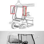 For Club Car One Piece Folding Windshield Tab Golf Cart Accessories 101444101, 2pcs 32cm