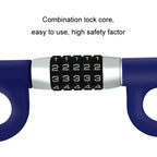 Car Anti-Theft Steering Wheel Retractable Adjustable Code Lock, Black, Blue, Red