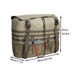 Outdoor Camping Off-road Vehicle Spare Tire Tool Miscellaneous Storage Bag, Black, Khaki